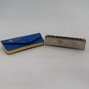 Harmonica Vintage Echo M. Hohner No. 2309 G Key W/ Case Fast Shipping